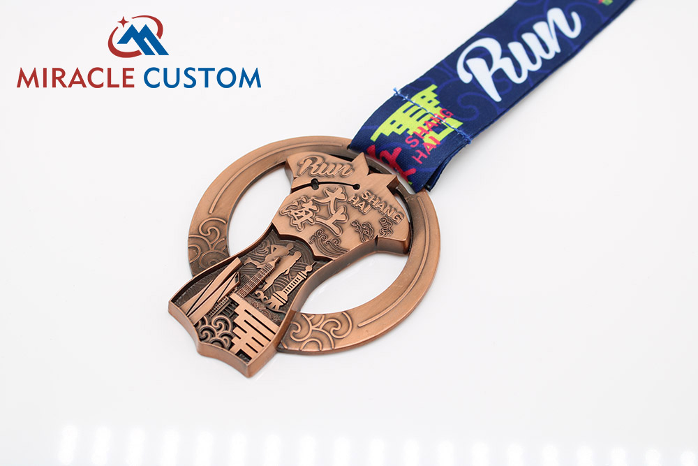 custom shanghai marathon medals