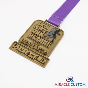 custom antique finish medals