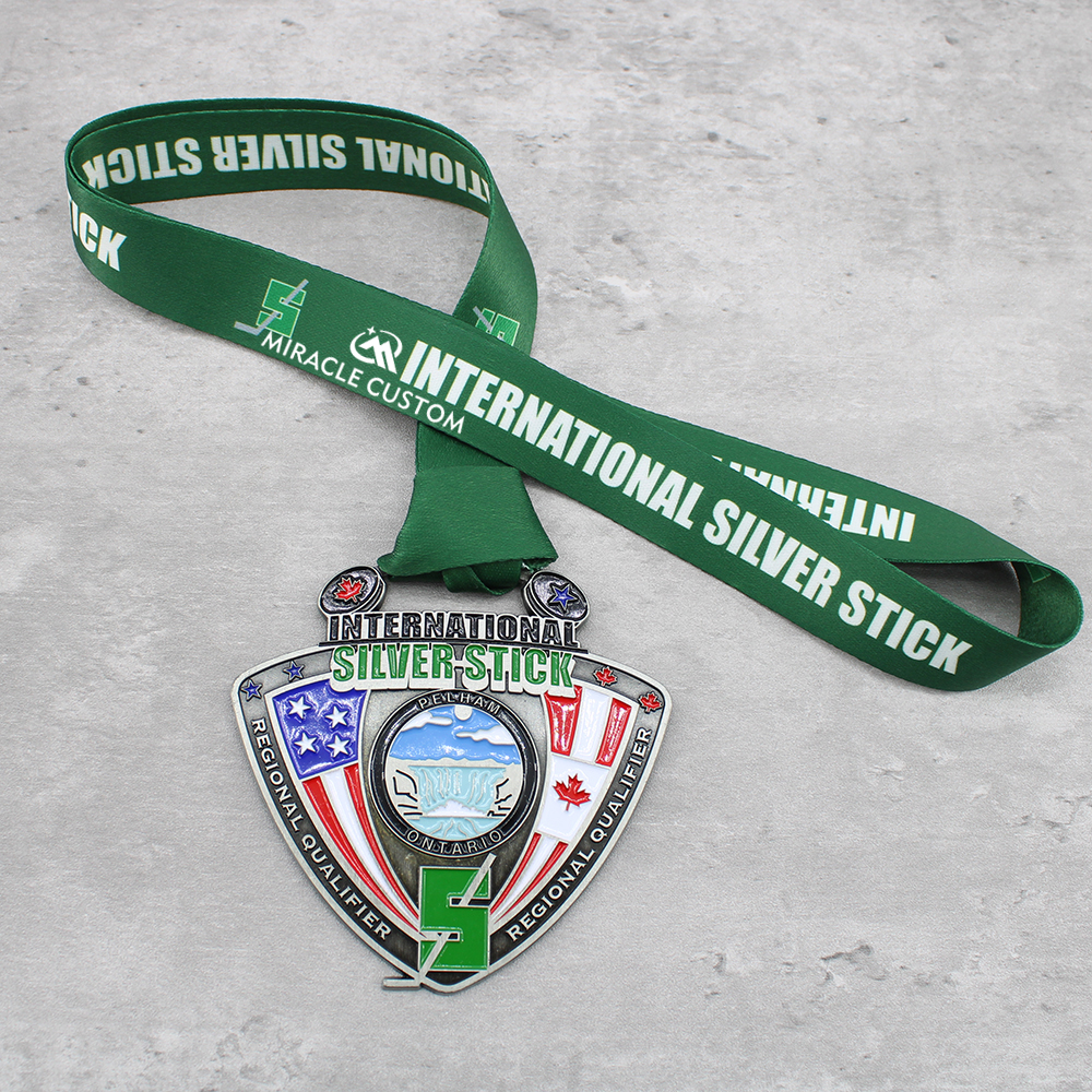 Custom Regional Silver Stick Tournament Championship Medals