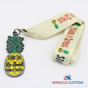 Pineapple custom medals