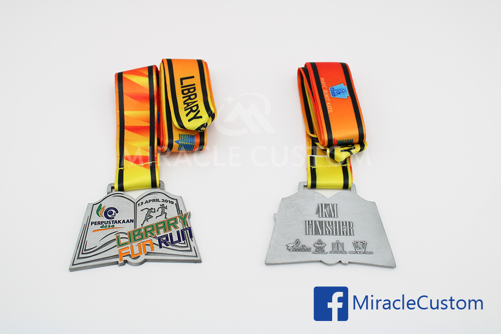 Custom Library Fun Run Medals