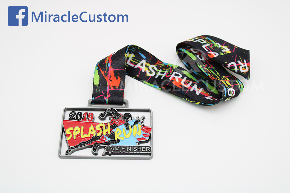 custom splash run finisher medals