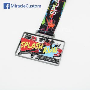 custom splash run finisher medals