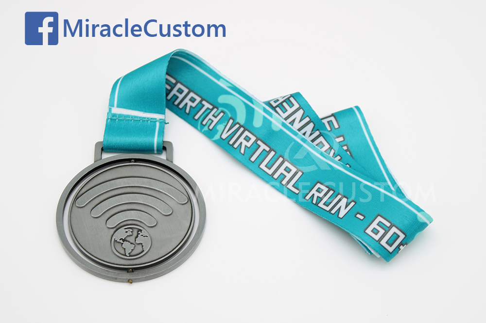 Custom Virtual Run Spin Medals