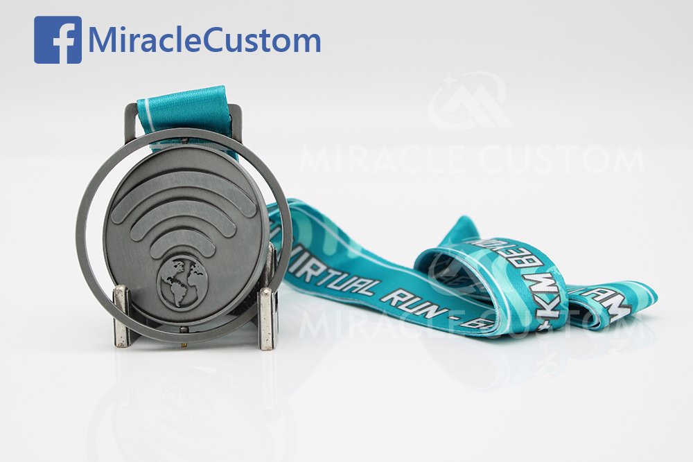 Custom Virtual Run Spin Medals