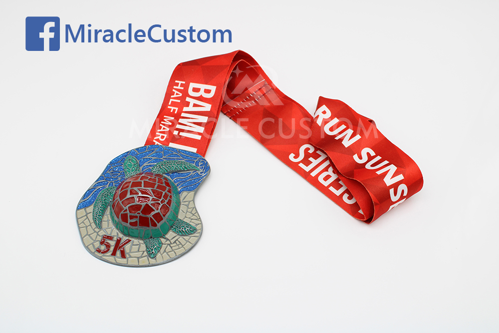 custom 5k half marathon medals