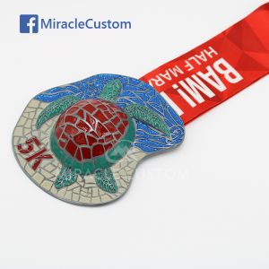 custom 5k half marathon medals