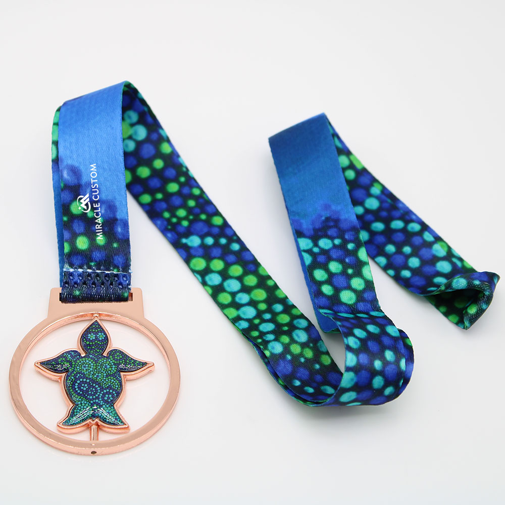 custom spin turtle medals