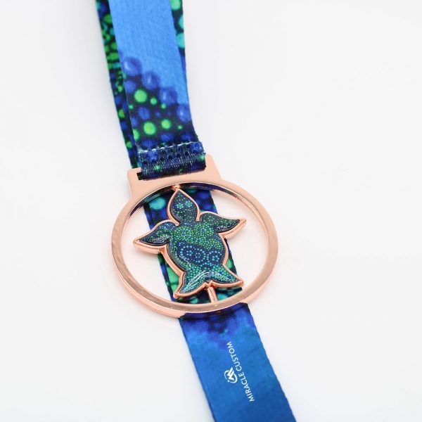 custom spin turtle medals