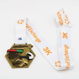 custom 3k road run medals