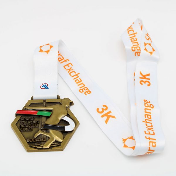 custom 3k road run medals