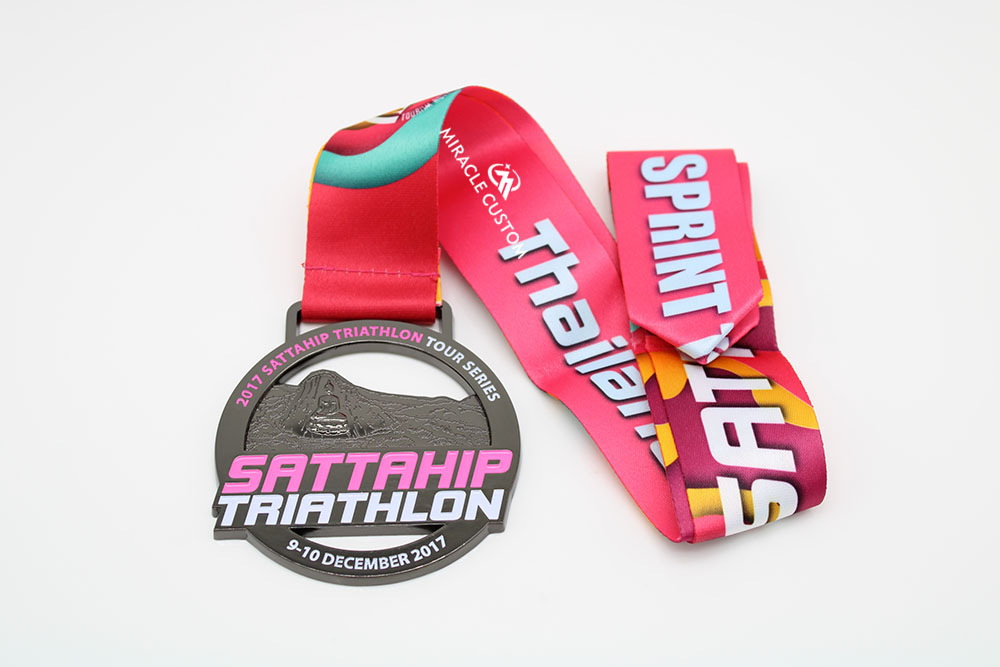 custom triathlon sports medals