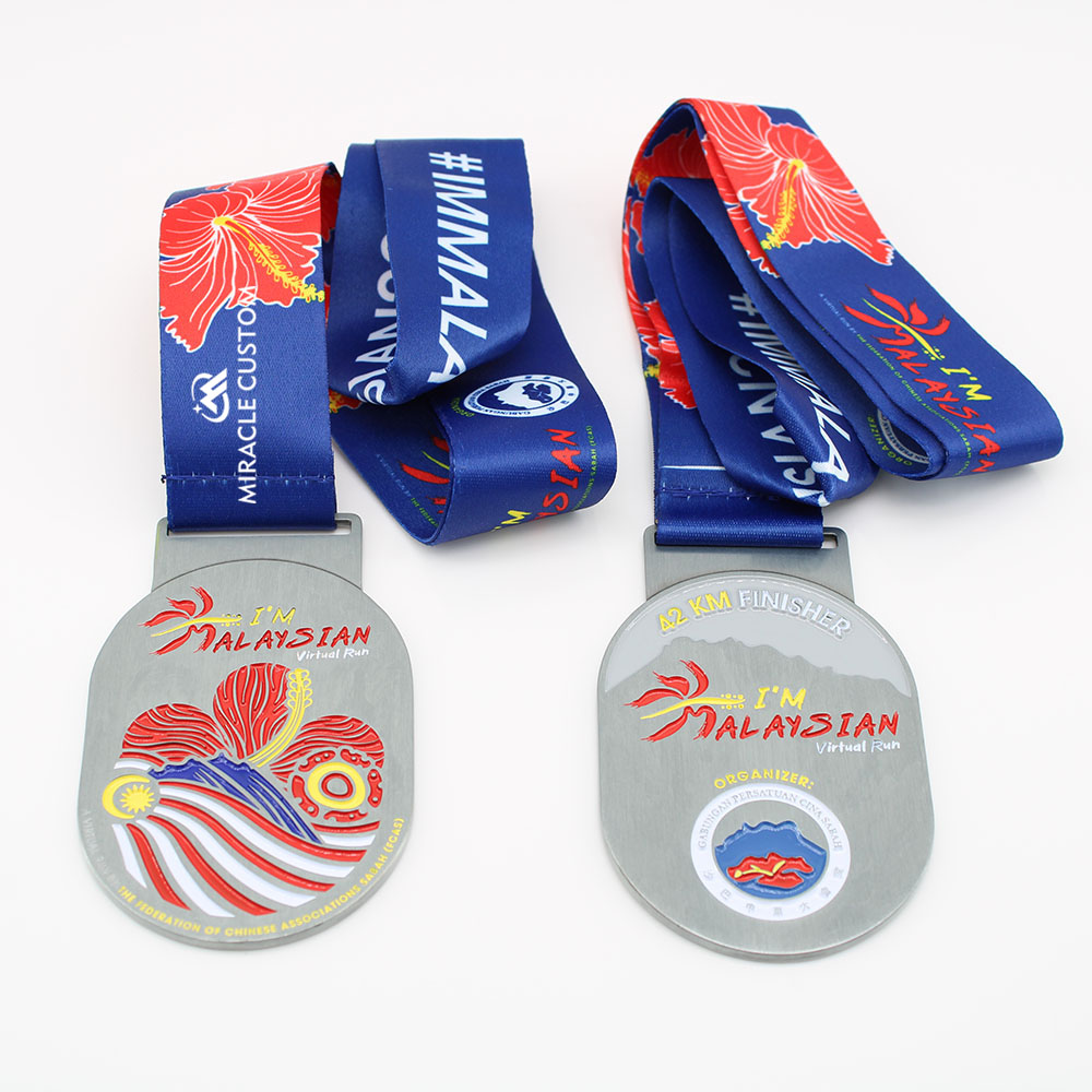 Custom I'm Malaysian Virtual Run 42KM Finisher Medals