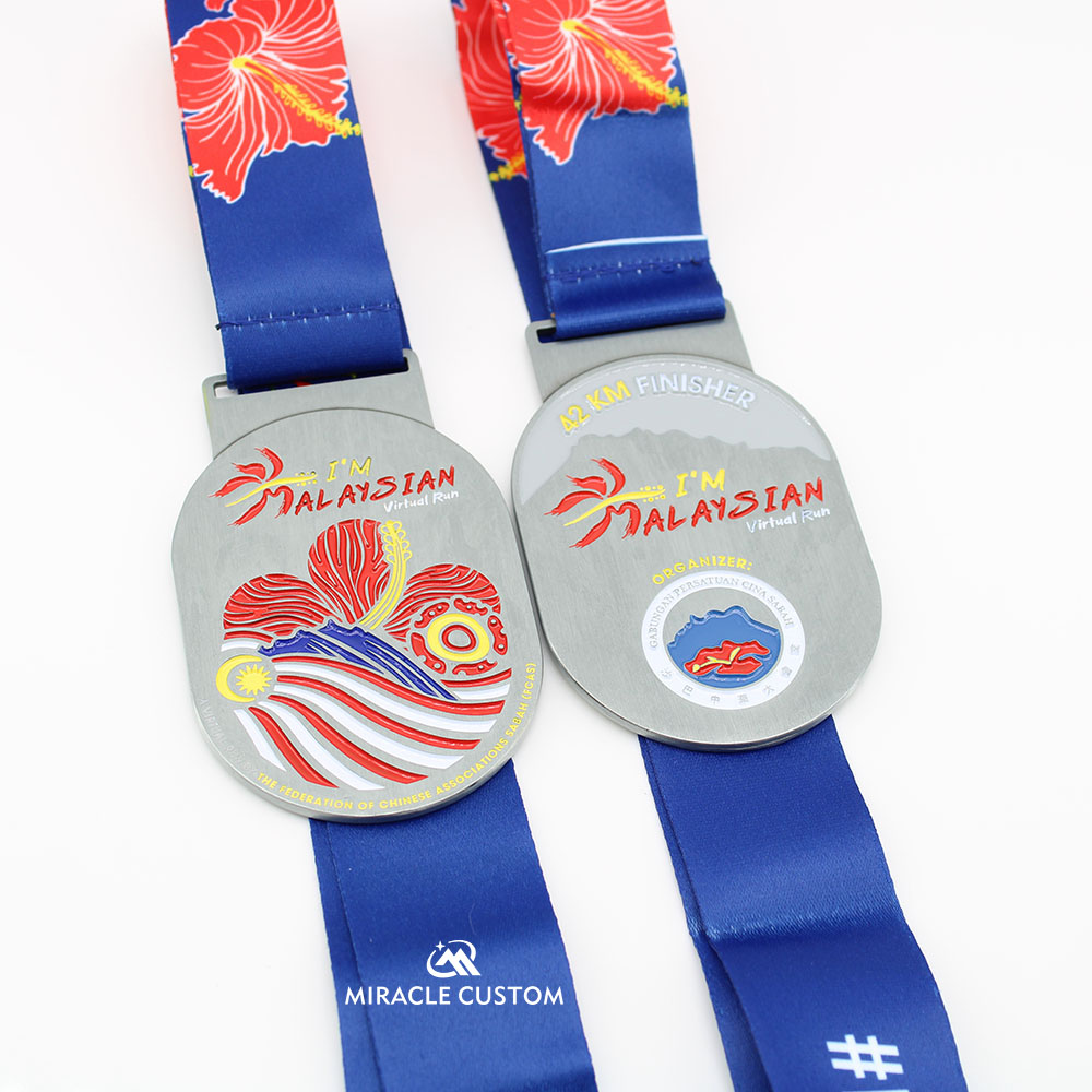 Custom I'm Malaysian Virtual Run 42KM Finisher Medals