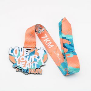 Love your heart run medals