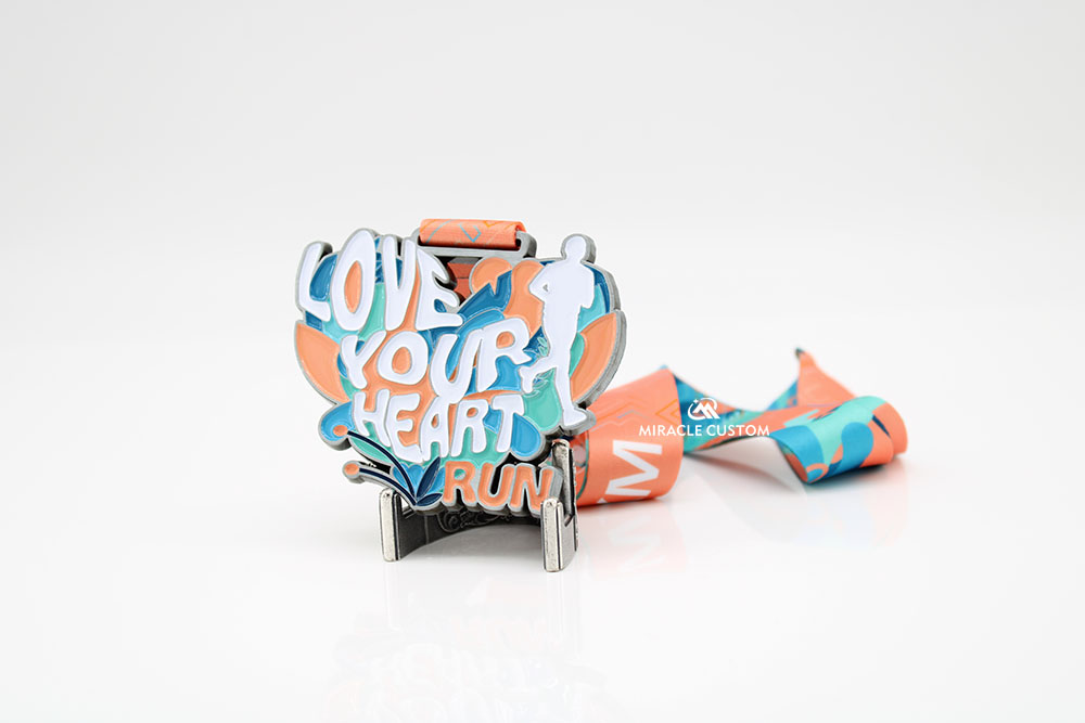 Love your heart run medals