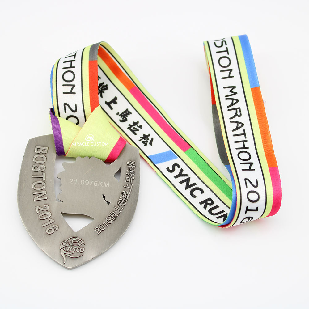 custom boston online marathon medals