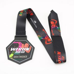 custom 6KM Finisher Fun Run Medals