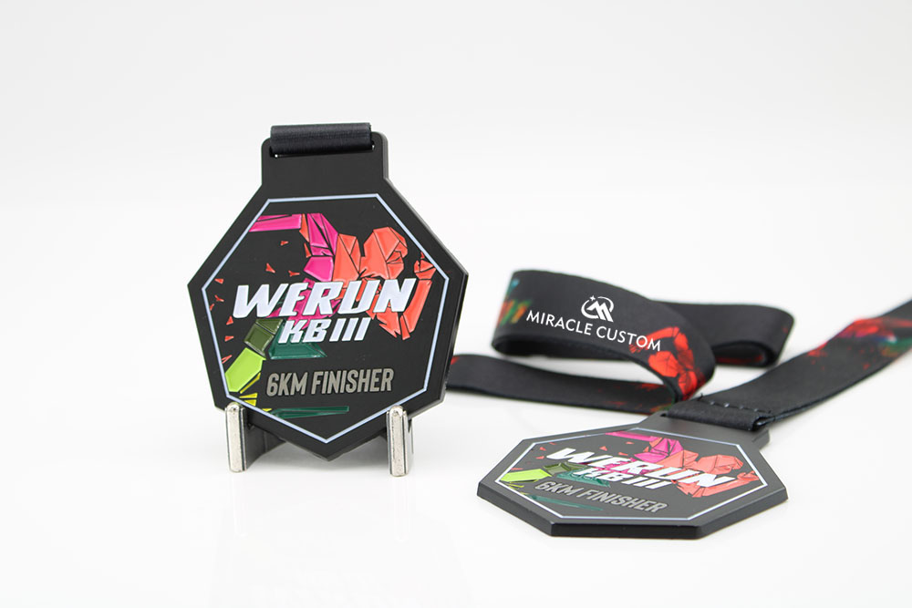 custom 6KM Finisher Fun Run Medals