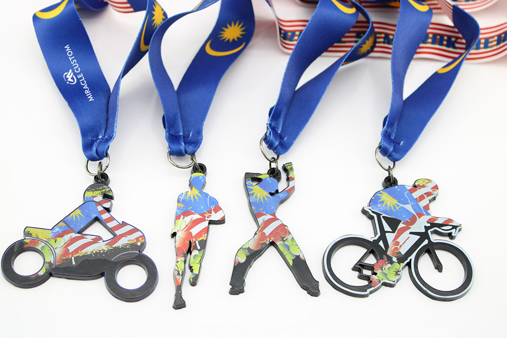 custom fun run medals uv print medals