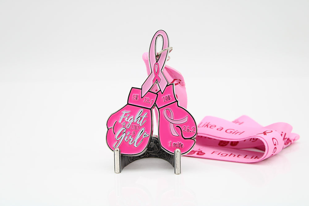 Custom Fight like a Girl Fun Run Medals