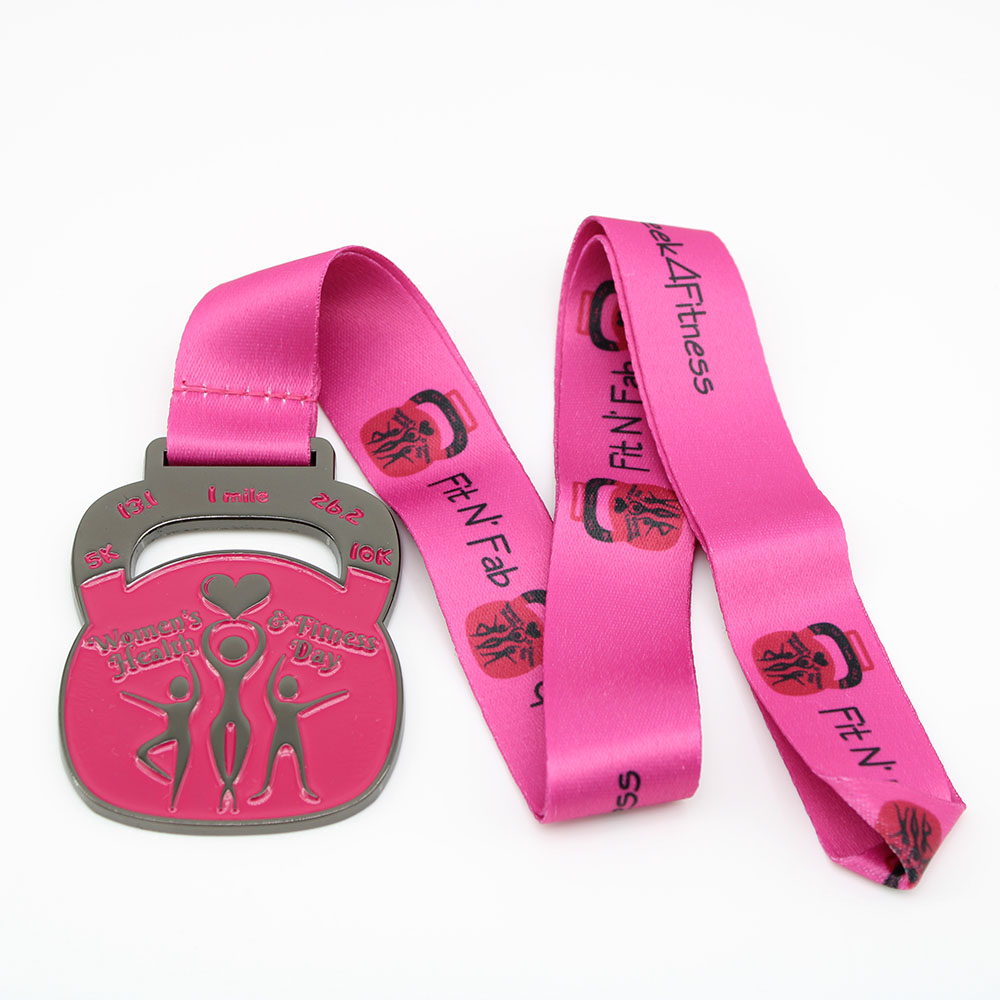 Custom Womens Health Fun Run Medals