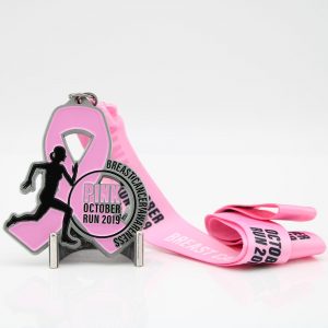 Custom Pink October Run Medals 5K Finisher Medals