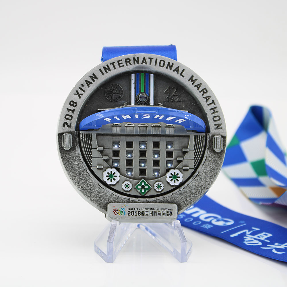 Custom Online Marathon LED medals