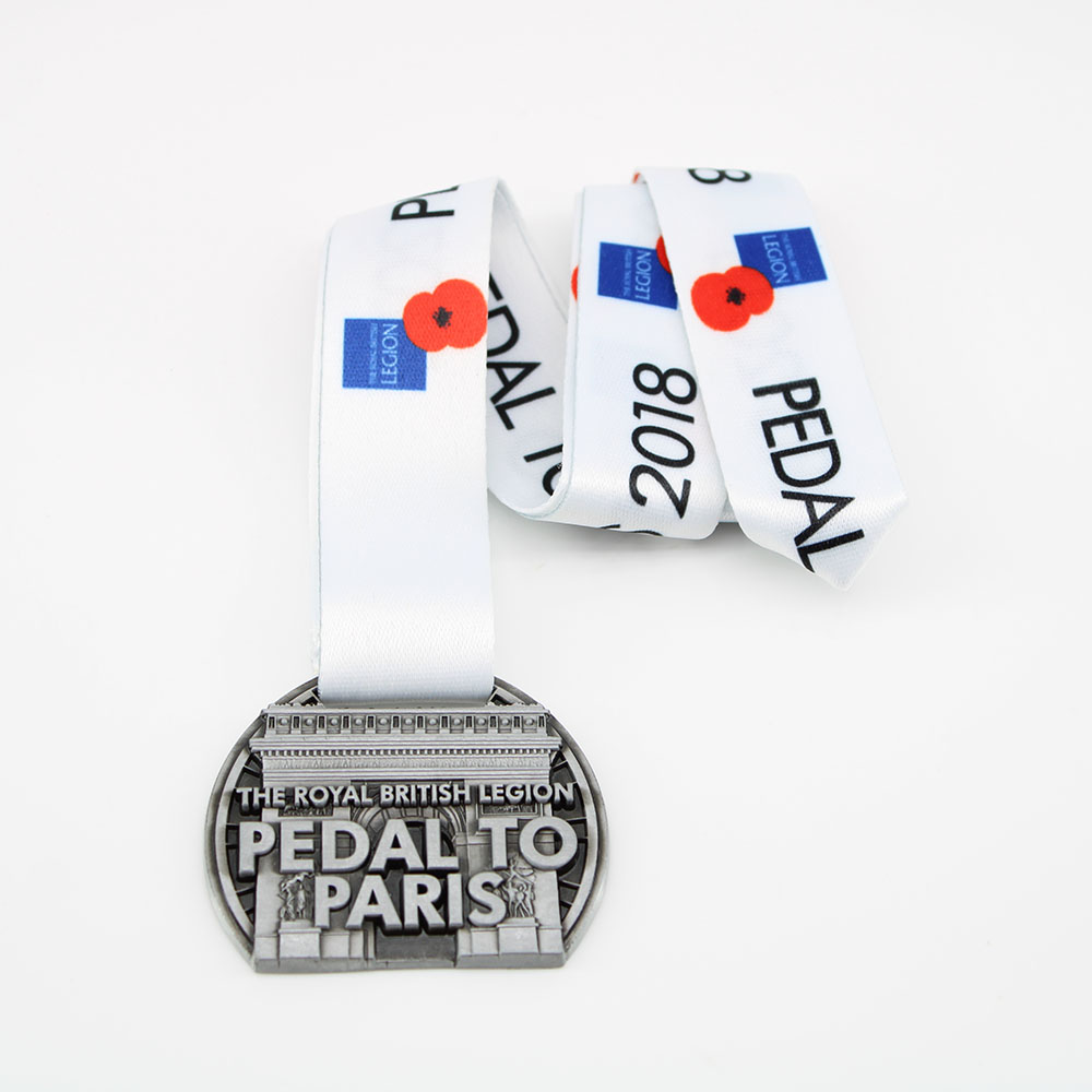 Custom Cycling Medals pedal to paris