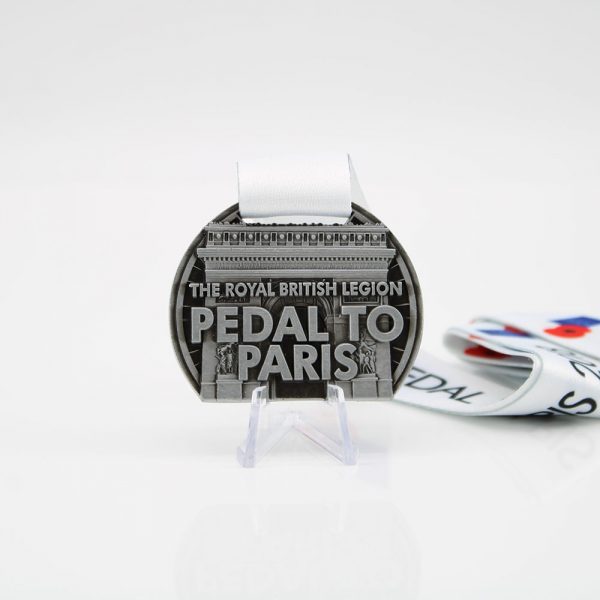 Custom Cycling Medals pedal to paris