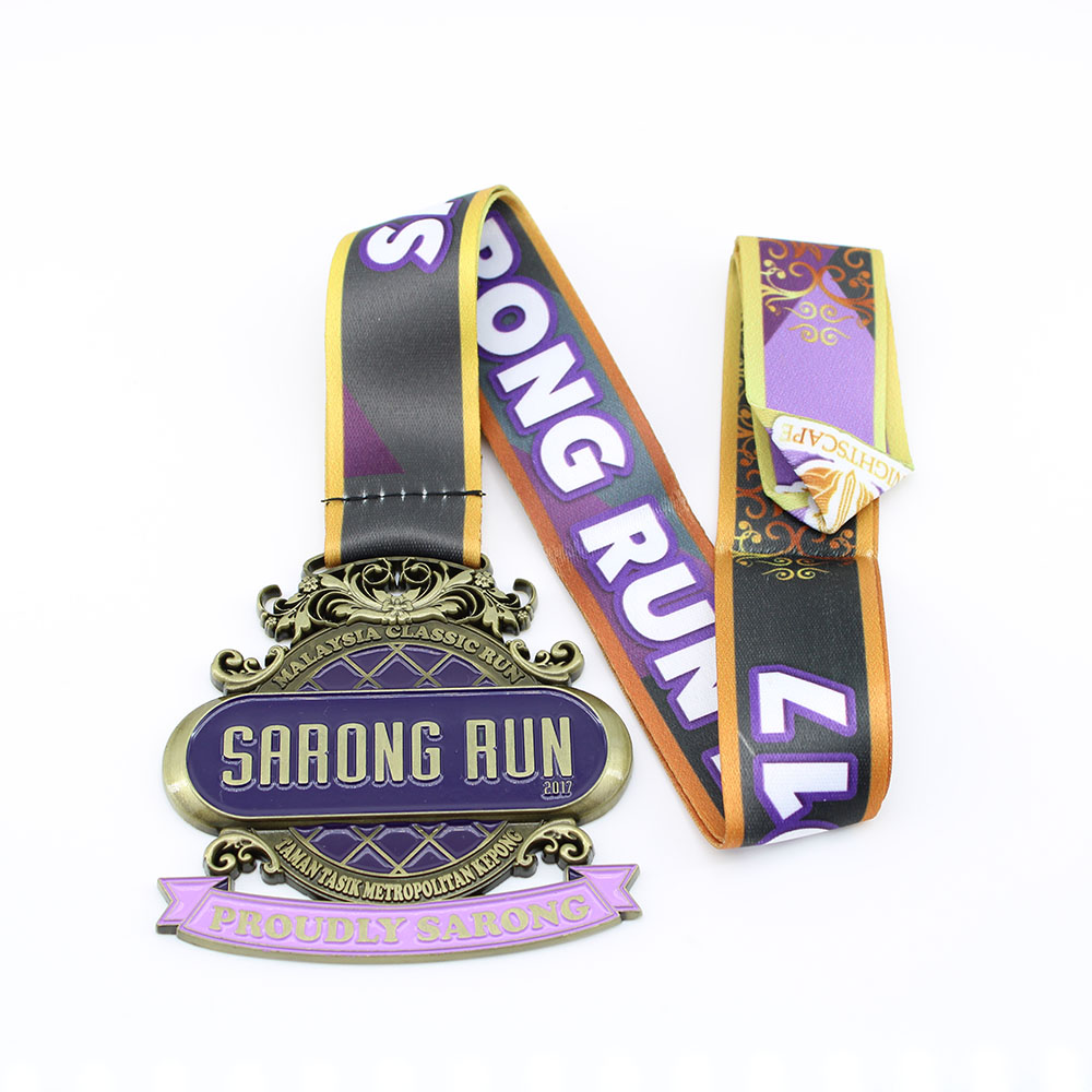 Custom Sarong Run Fun Run Medals