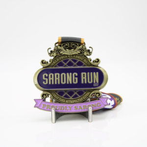 Custom Sarong Run Fun Run Medals