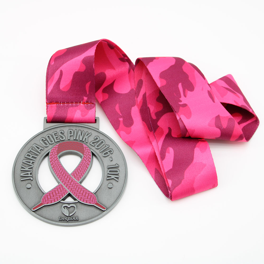 Custom Jakarta Goes Pink 2016 Race Medals