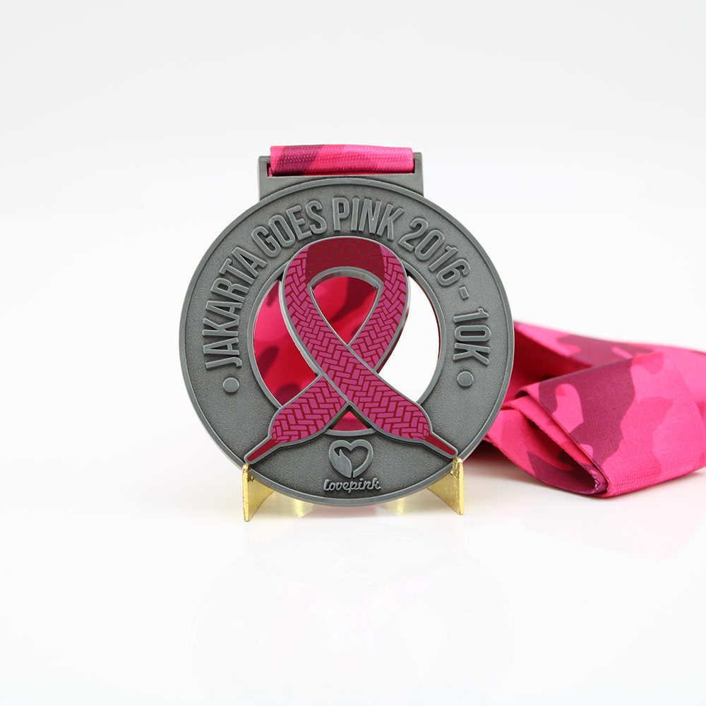 Custom Jakarta Goes Pink 2016 Race Medals