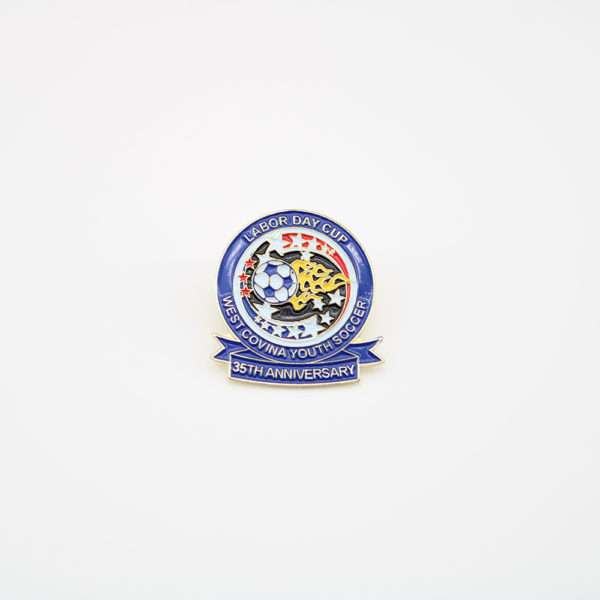 Labor Day Lapel Pins with SOFT ENAMEL COLORS