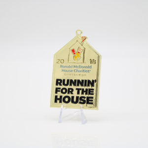 Custom Running for the House Charity Run Medals