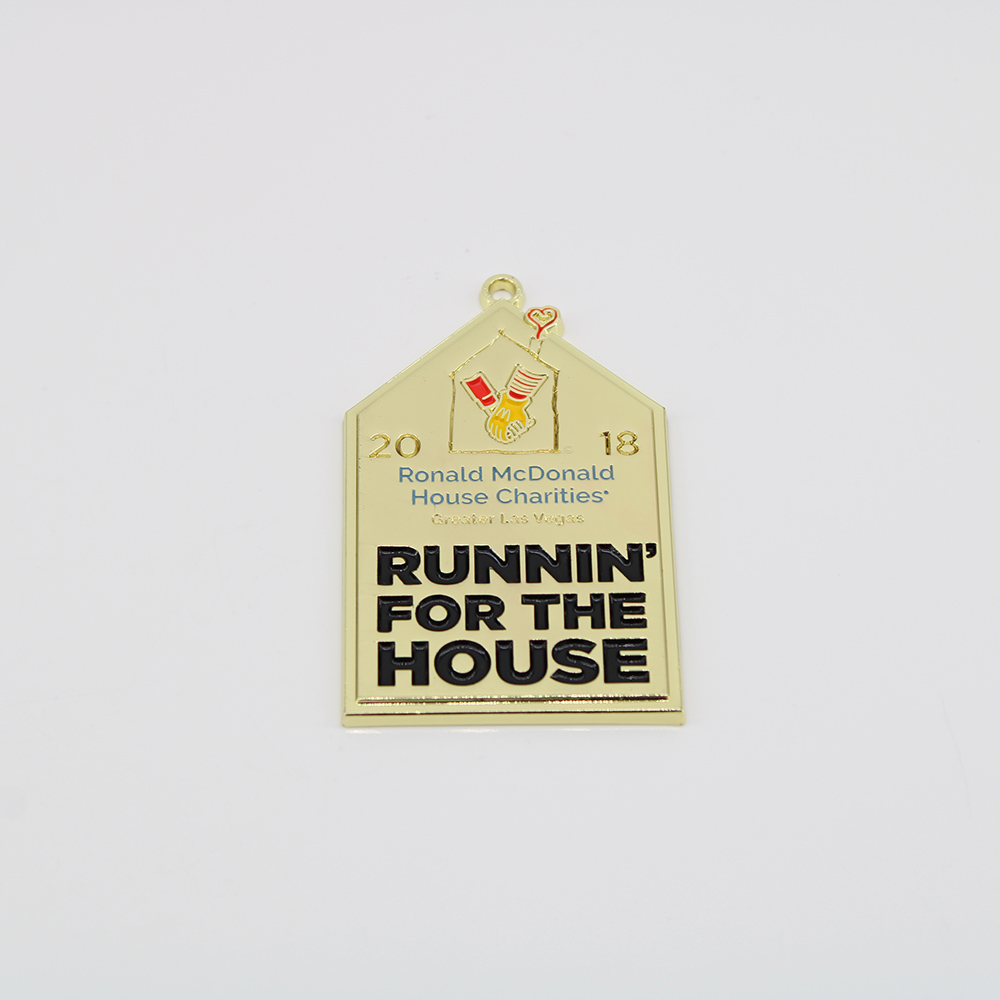 Custom Running for the House Charity Run Medals