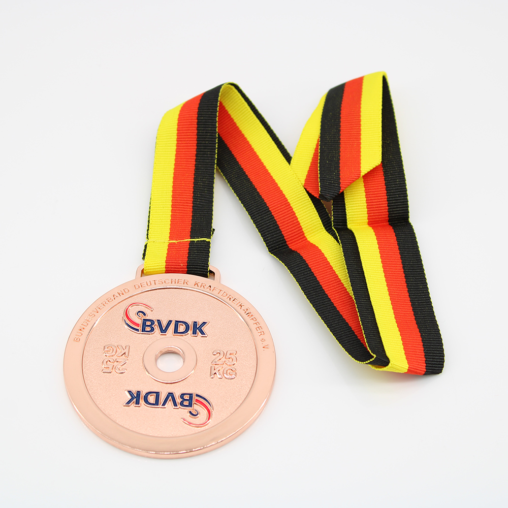 Custom Weight Lifting Medals 25KG