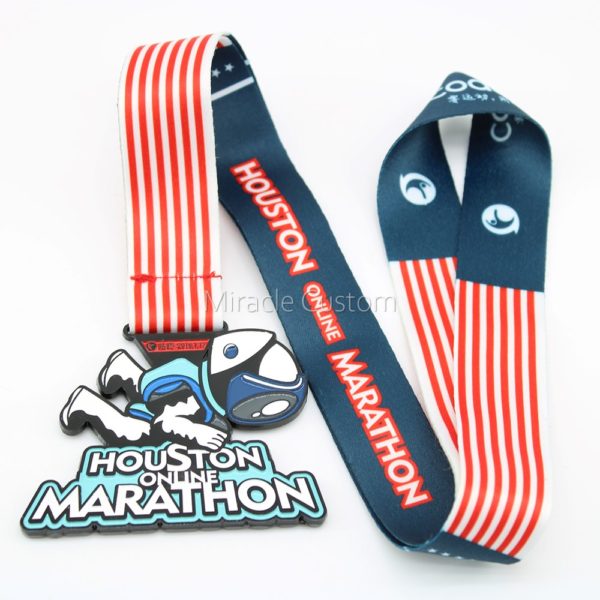 Custom Houston online Marathon race medals