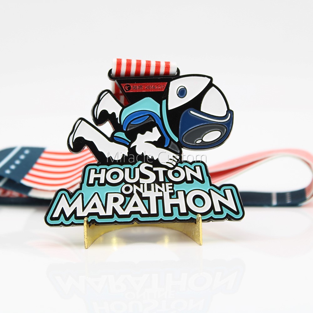Custom Houston online Marathon race medals