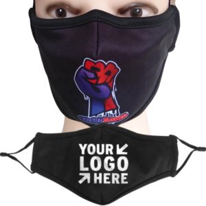 Custom reusable sports face mask with custom logo