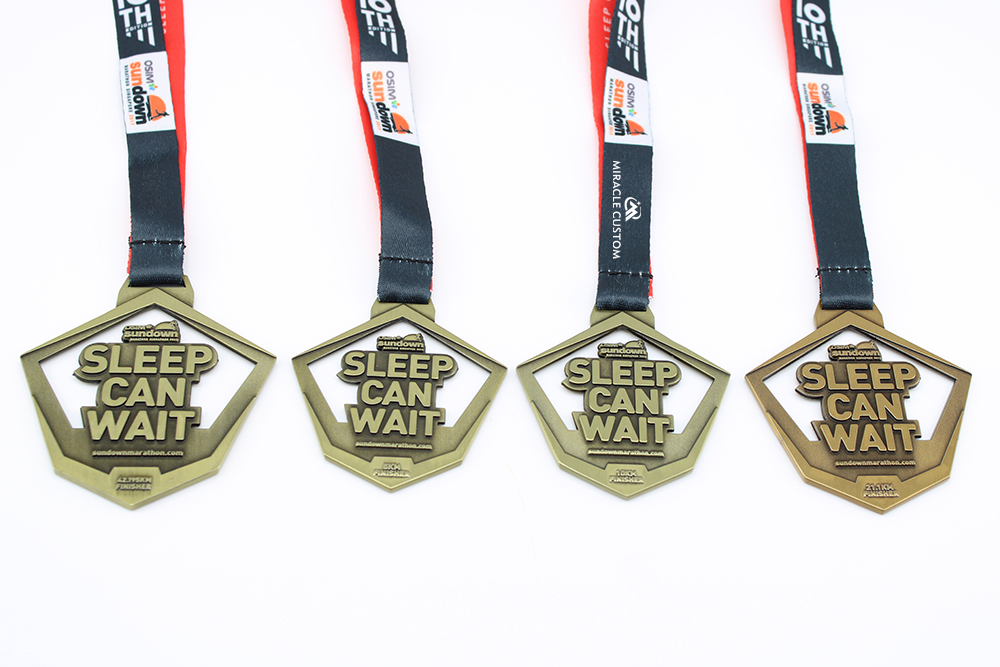 Custom OSIM Sundown marathon 2017 sports medals