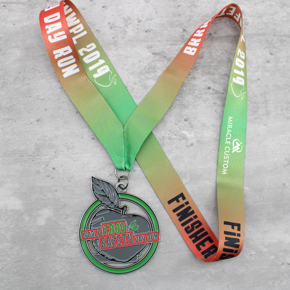 Custom World Food Safety Day Run 2019 Race Medals