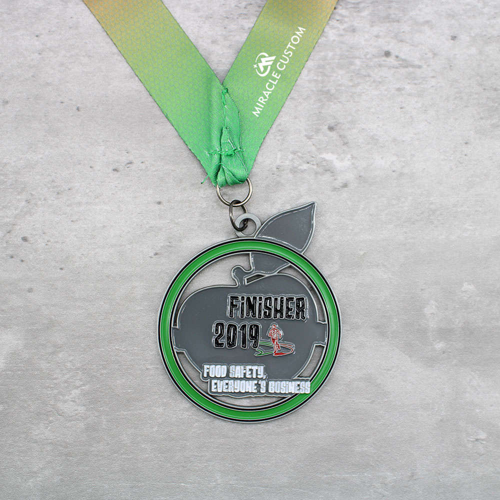 Custom World Food Safety Day Run 2019 Race Medals