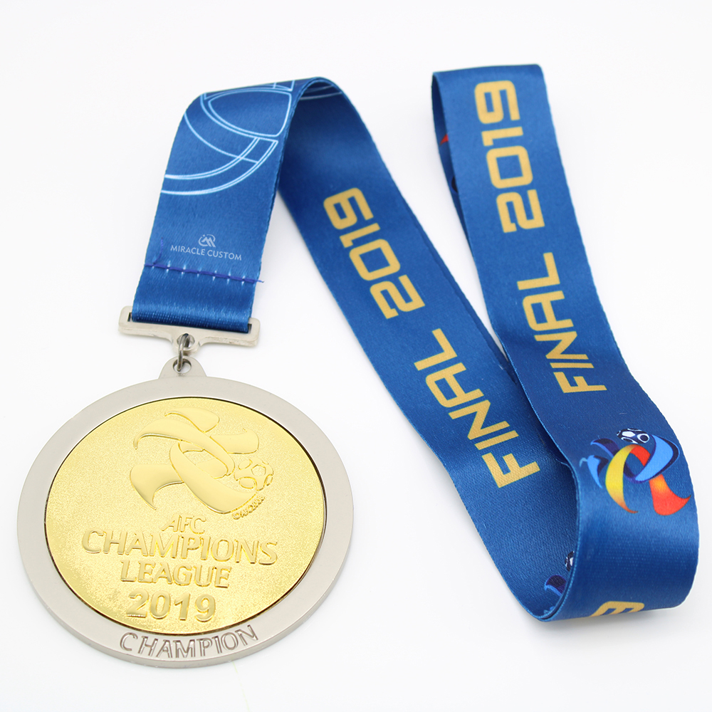 afc champions league 2019 football medals with velvet box