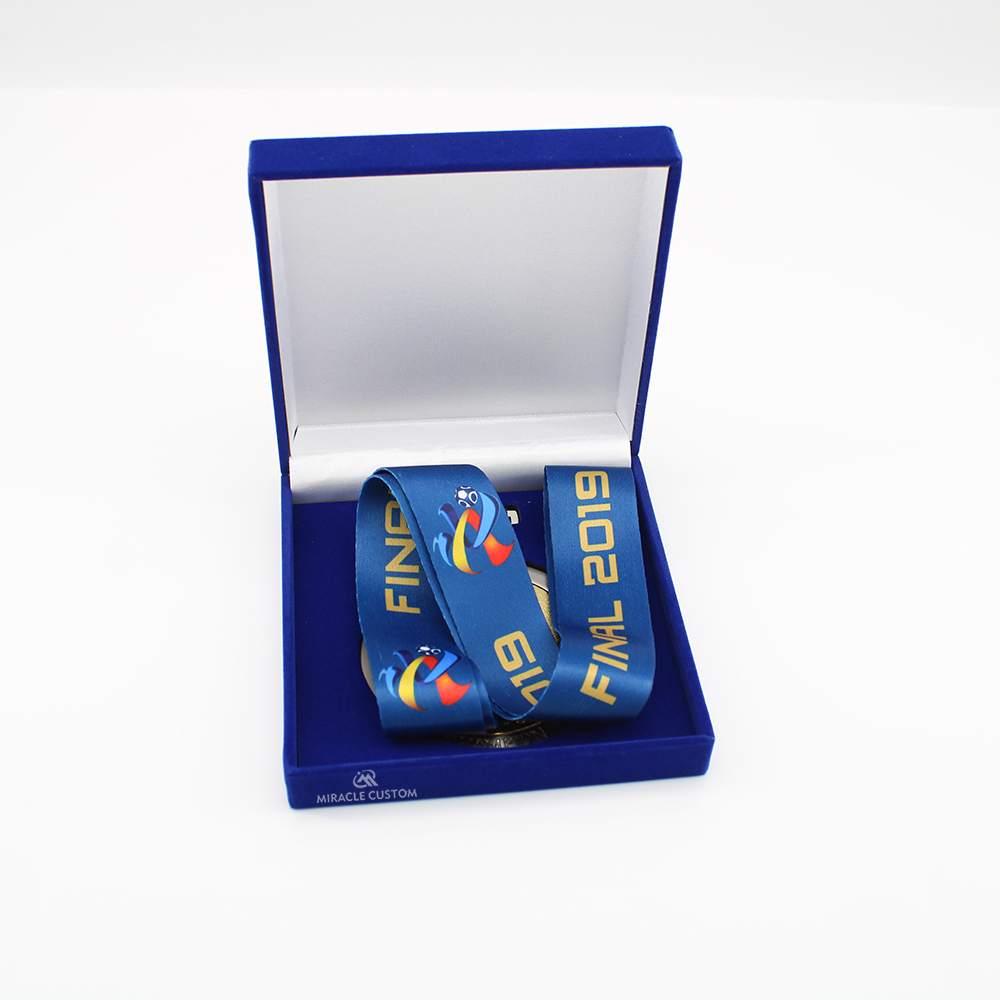 afc champions league 2019 football medals with velvet box