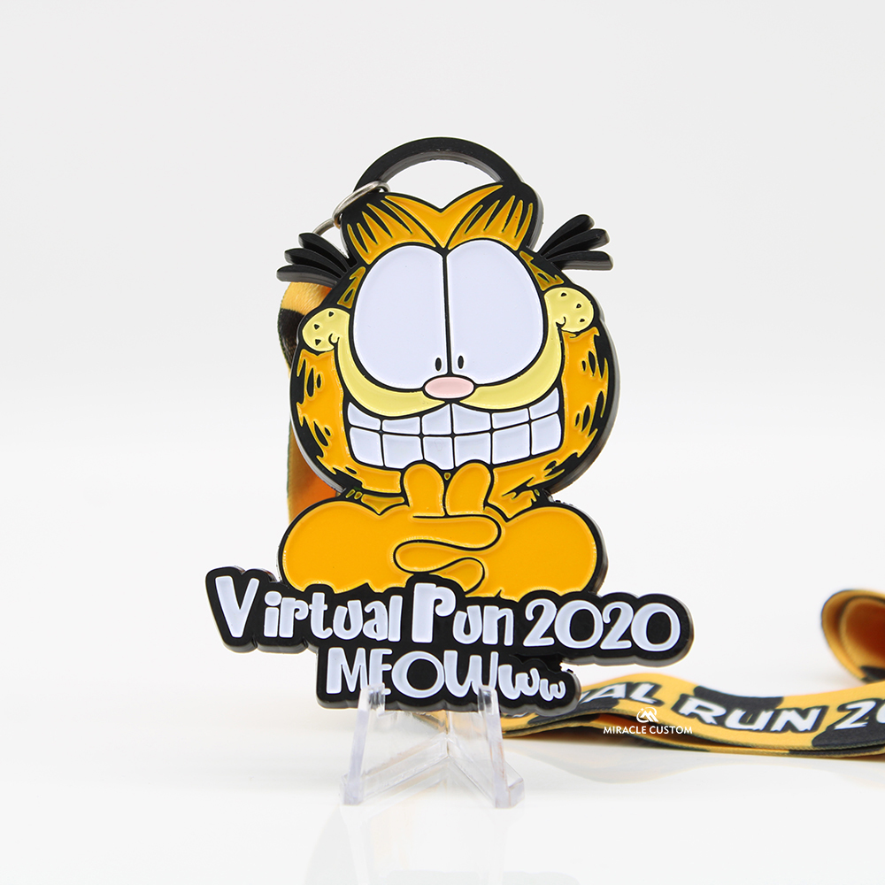 Custom Virtual Run Meowww Sports Medals