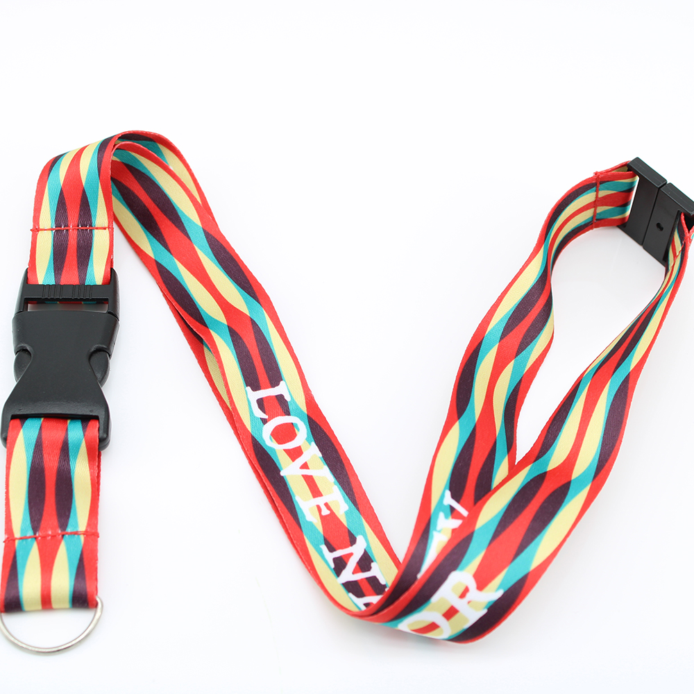custom sublimation printing ribbons with clip