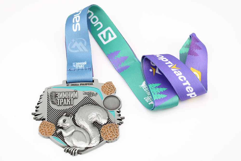 custom squirrel medals russia running