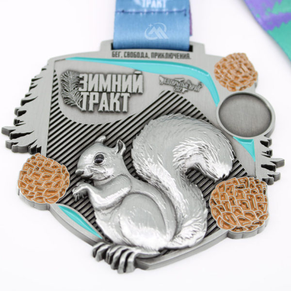 custom squirrel medals russia running